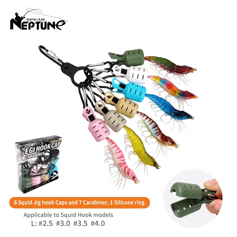 Fishing Lure Jig - Набор из 6 разноцветных защитных колпачков