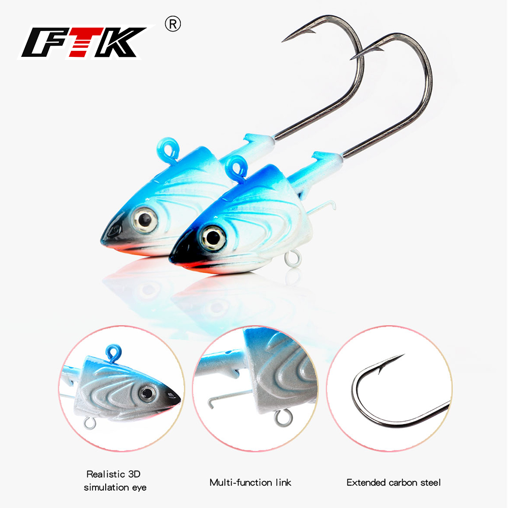 FTK 2 шт., рыболовный крючок с – обзор и цена Fishing Lure Soft Plastic